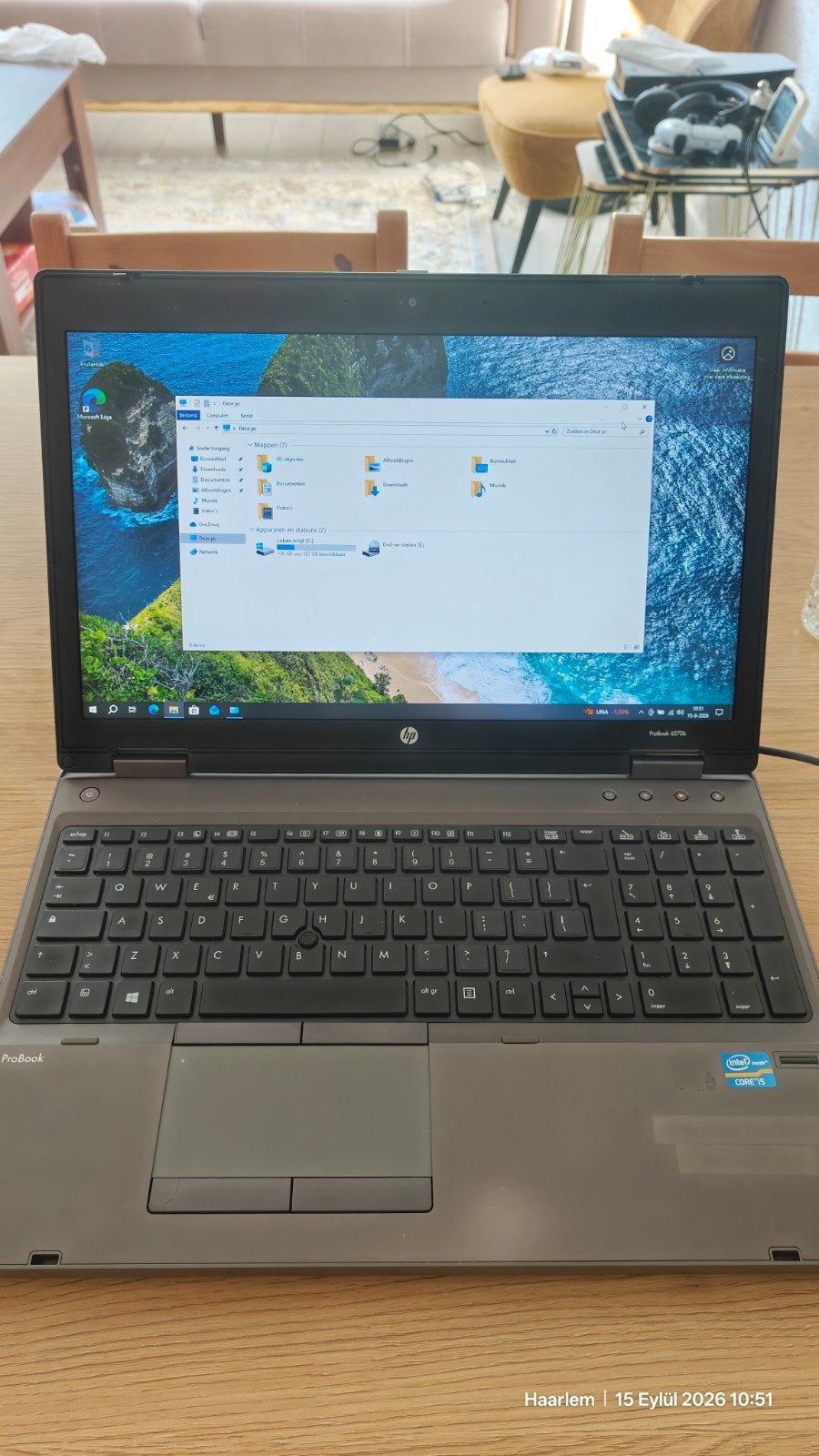 HP 6570b i5 3210M 8GB RAM 128GB SSD 15.6 inch laptop, Gebruikt, 15 inch, 8 GB, Ophalen of Verzenden