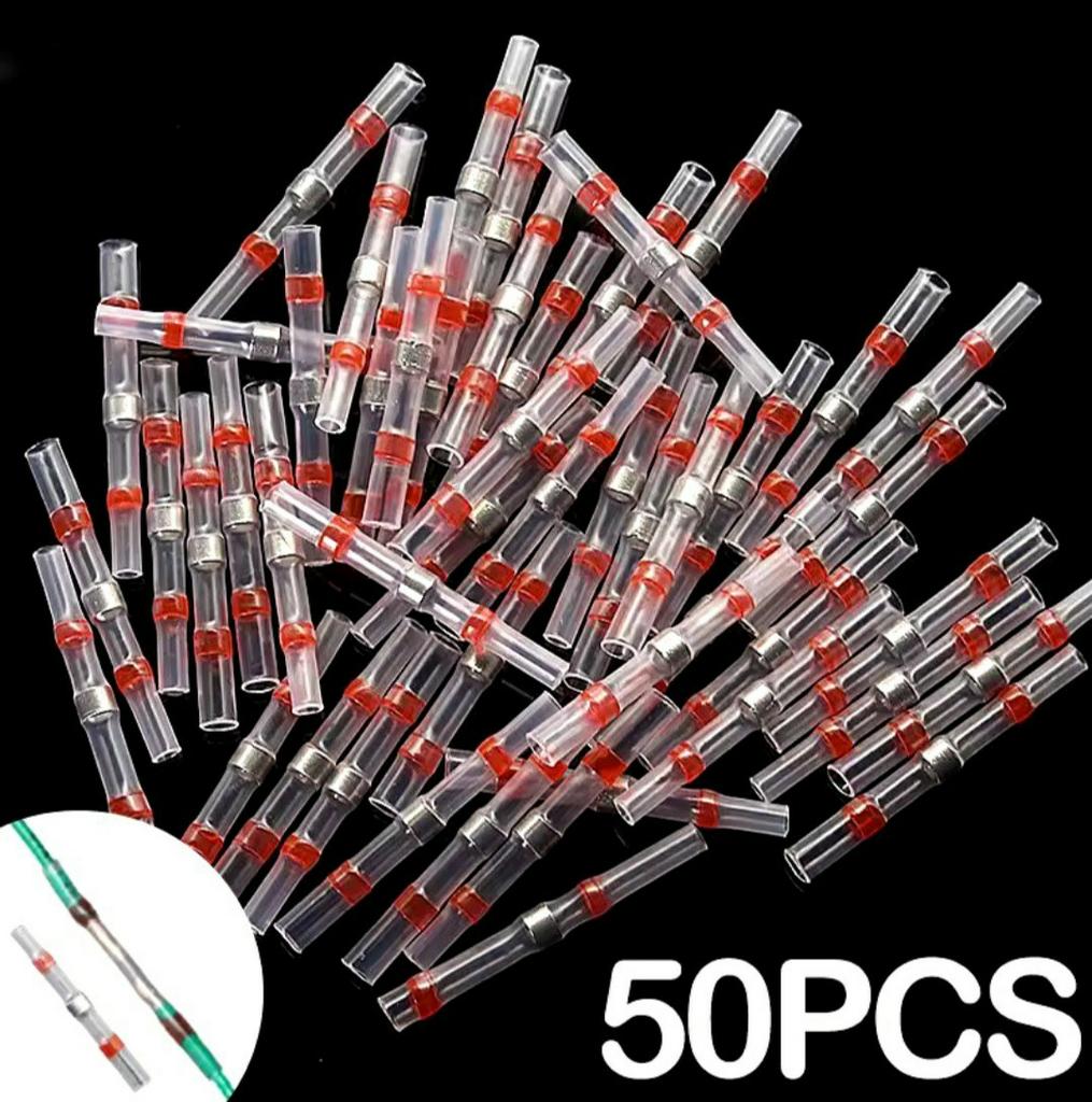 Te koop 50 stuks krimpkous soldeer kabelverbinder
kabels aan, Ophalen of Verzenden, Nieuw, Kabel of Snoer