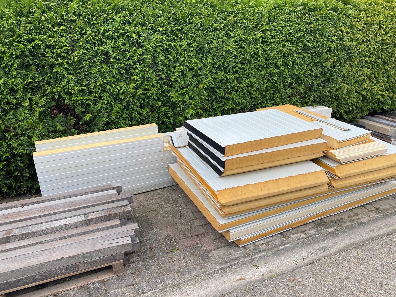 Sandwich panelen pir platen, Ophalen, Zo goed als nieuw, Hardschuim (Pir), 15 m² of meer