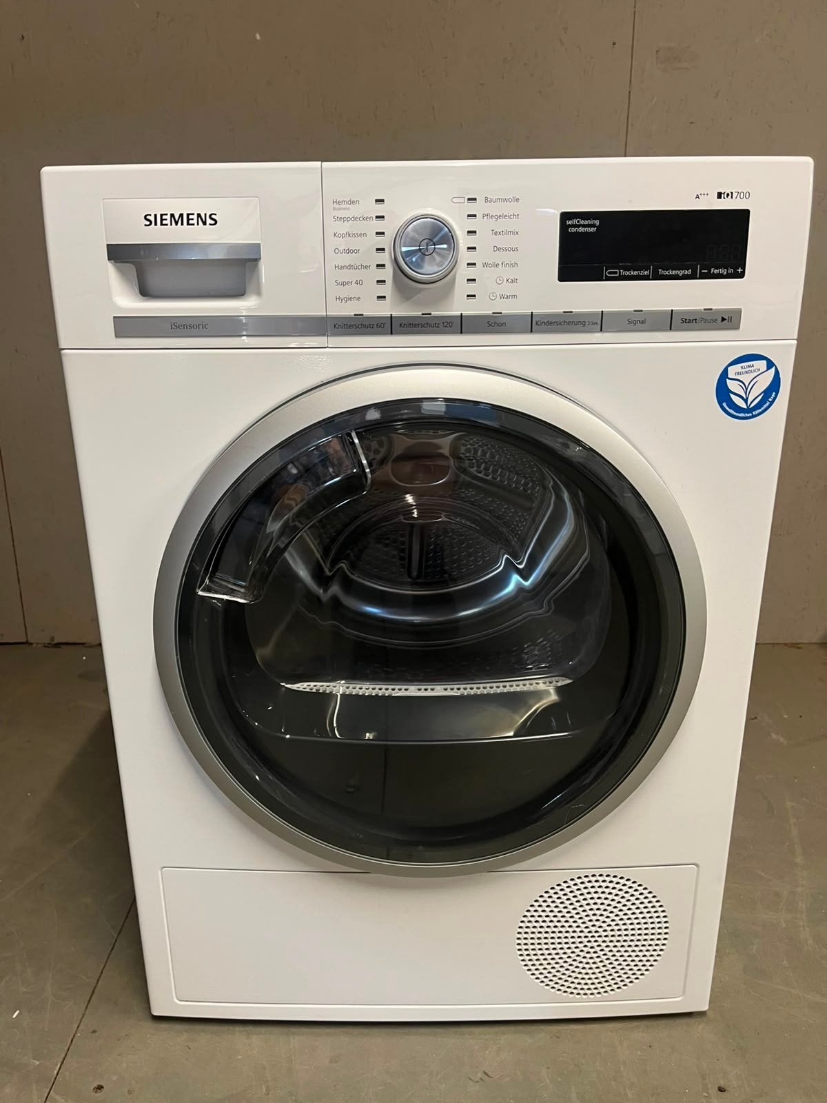 TK.siemens  warmtepompdroger 8 kg. A+++, zgan, Ophalen, 6 tot 8 kg, Minder dan 85 cm, Zo goed als nieuw