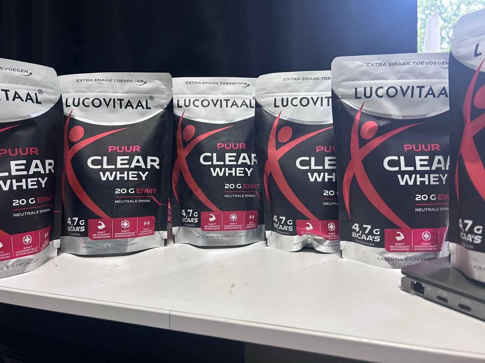 6x Lucovitaal Puur Clear Whey Eiwitpoeder 175gram, Ophalen of Verzenden, Nieuw, Armen, Overige typen