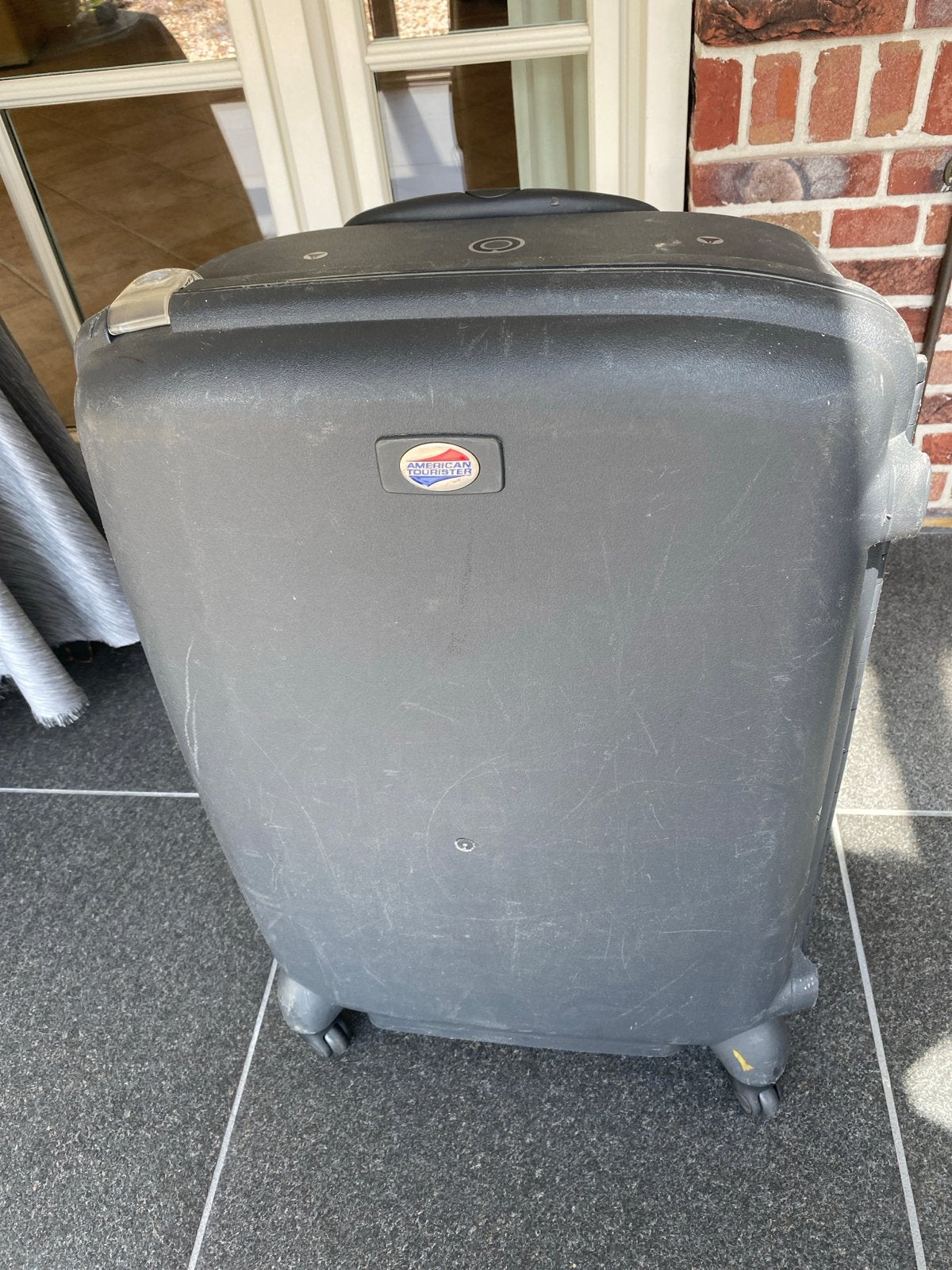 Sterke American Tourister koffer met cijferslot, Ophalen, Gebruikt, Hard kunststof, Slot