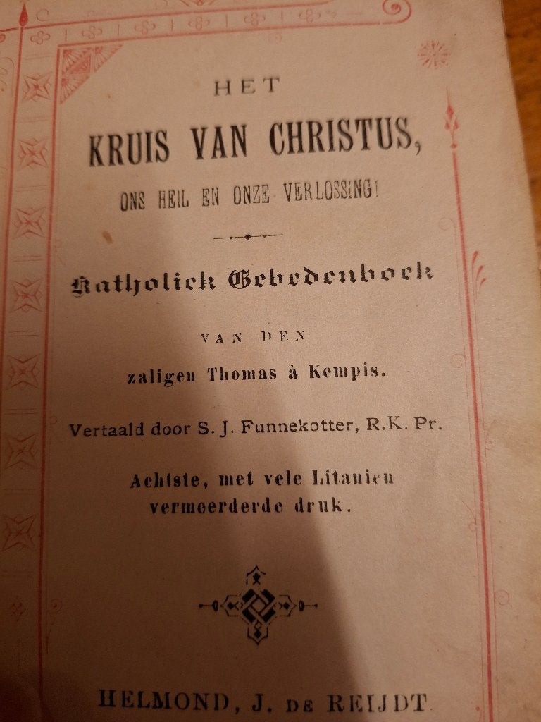 Gebedenboek het kruis van Christus Thomas a kempis, Ophalen of Verzenden, Gelezen, Christendom | Katholiek