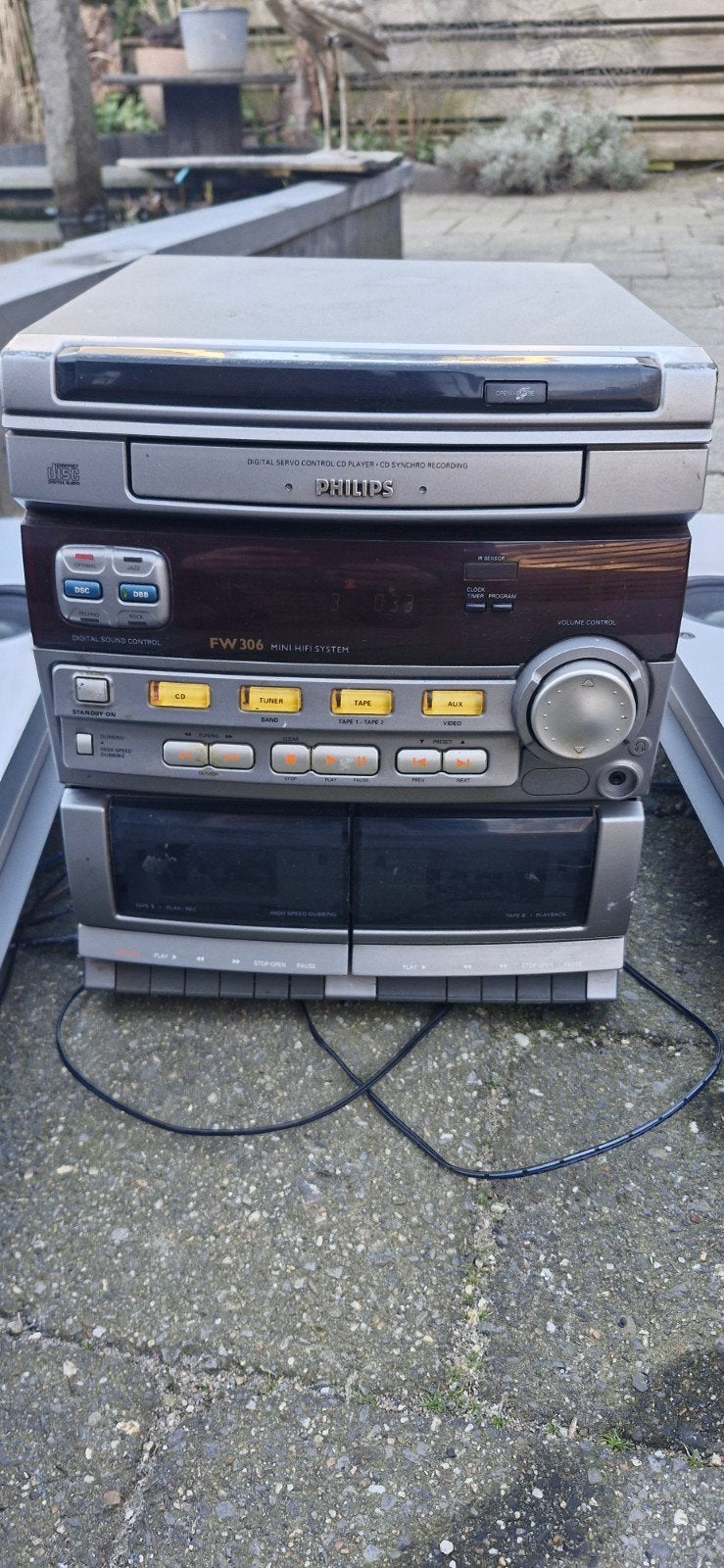 Philips Stereo Systeem  / stereotoren / bezorgen / cd, Ophalen of Verzenden, Gebruikt, Cassettedeck, Philips