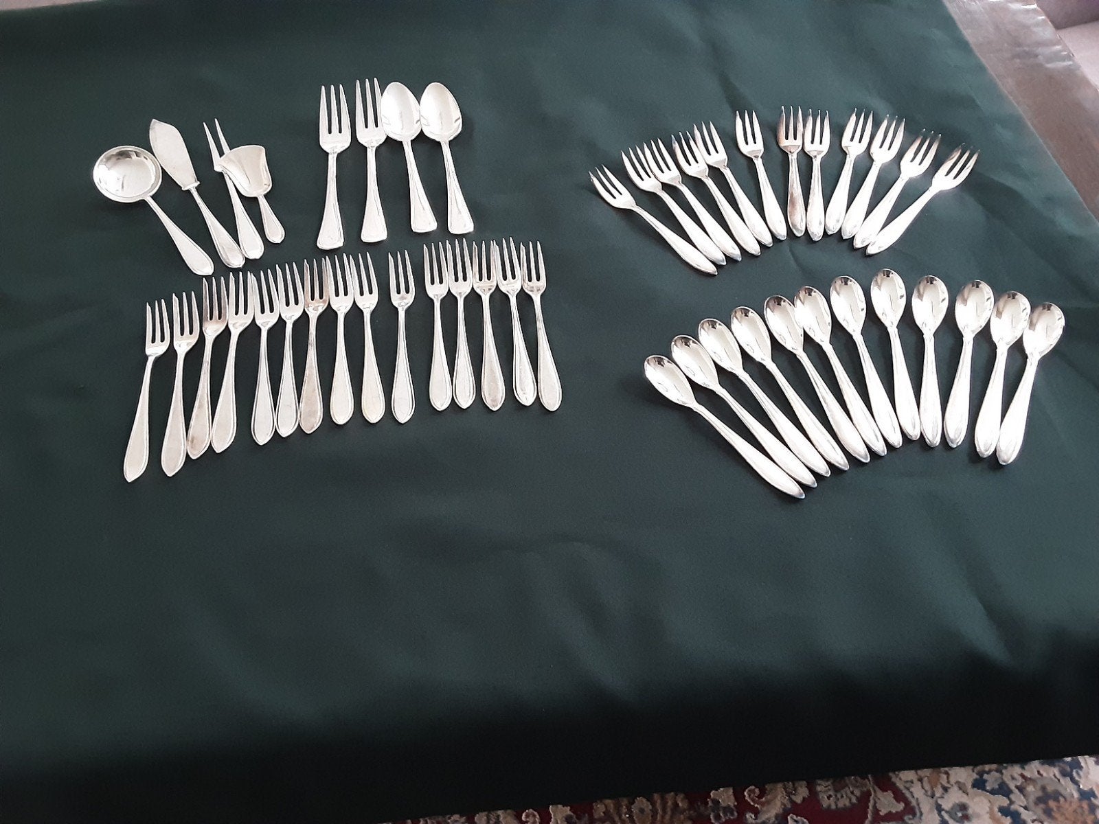 Div bestekjes 12 theelepeltjes  12 vorkjes  gero 100, Ophalen of Verzenden