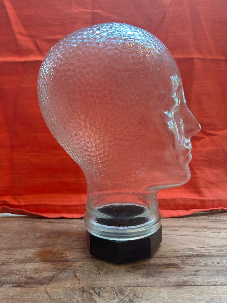 Vintage Glazen Hoofd / Mannequin Hoofd, Ophalen of Verzenden