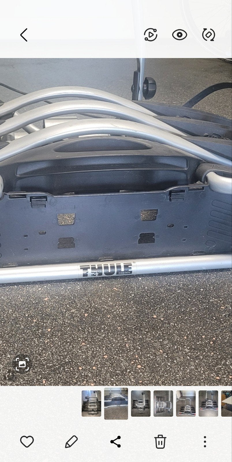 fietsen drager voor 3 fietsen Van het merk THULE., Auto diversen, Fietsendragers, Ophalen, 3 fietsen of meer, Gebruikt, Brede banden