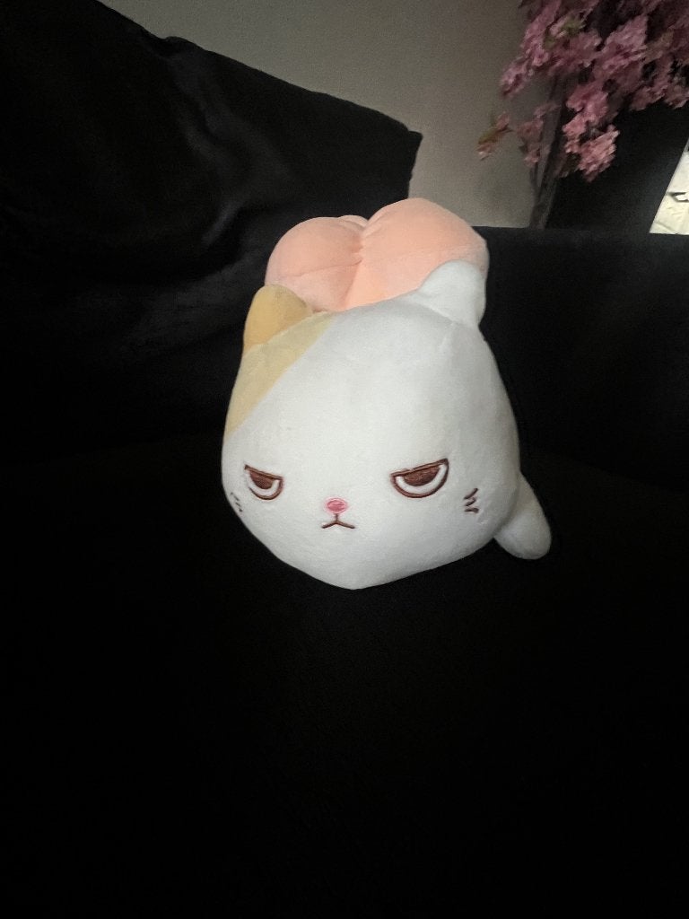 Miniso knuffel kat - Sushikat garnaal, Overige merken, Overige karakters, Ophalen of Verzenden, Zo goed als nieuw