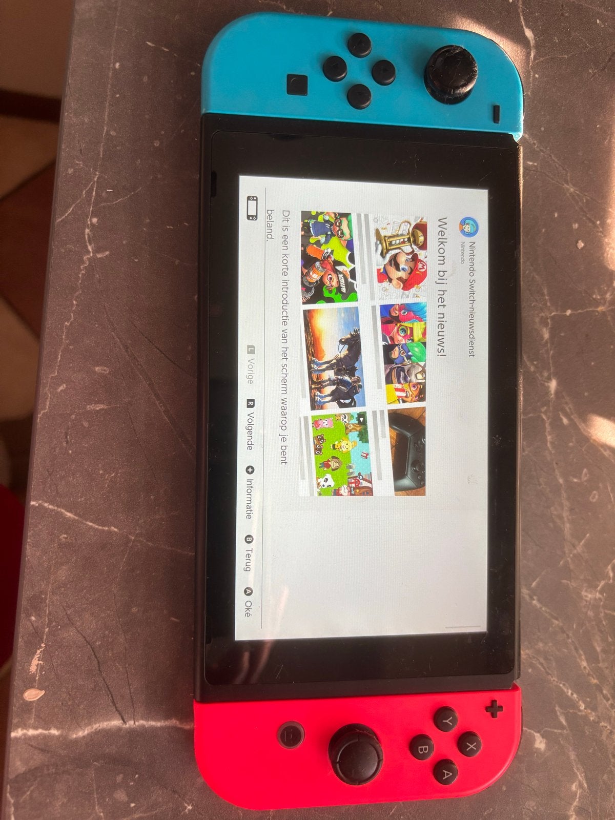 Nintendo Switch met accessoires en games, Ophalen, Met 2 controllers, Switch Original, Gebruikt