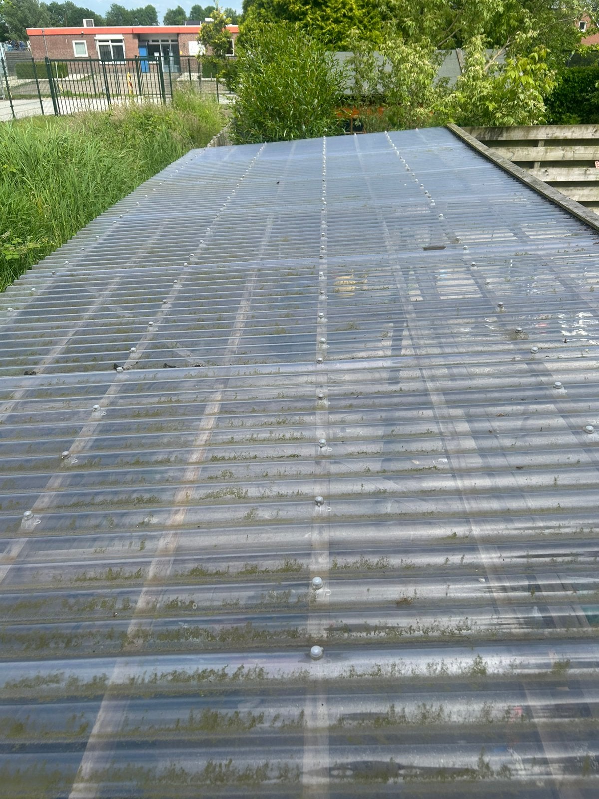 Transparante golfplaten voor dak of overkapping, Ophalen of Verzenden, Gebruikt, Overige materialen, Minder dan 20 mm