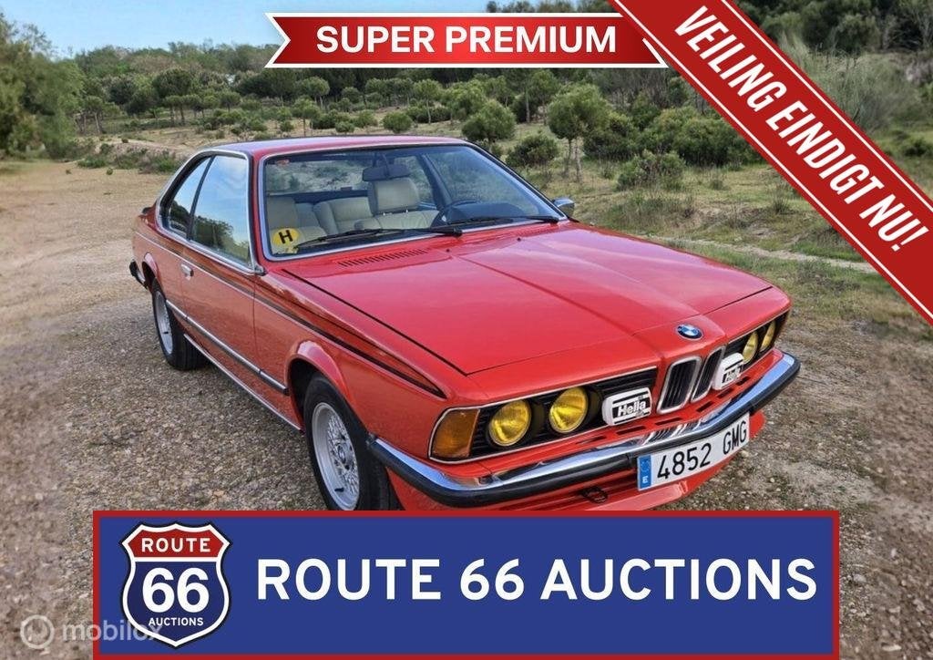 BMW 635 CSi | 1980 | Route 66 Auctions, Auto's, Overige carrosserieën, Zwart, Bedrijf, Handgeschakeld