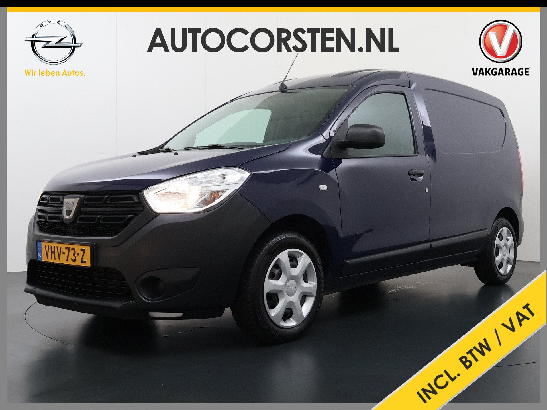 Dacia Dokker DCi Airco Navi Trekhaak Euro 6 DAB Bluetooth Es, Stof, 4 cilinders, Blauw, Origineel Nederlands