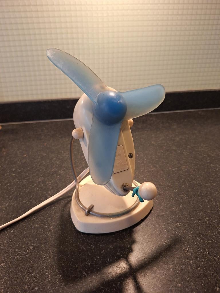 Vintage Philips tafelventilator HA 2728 - 2 standen, Ophalen of Verzenden, Gebruikt, Tafelventilator