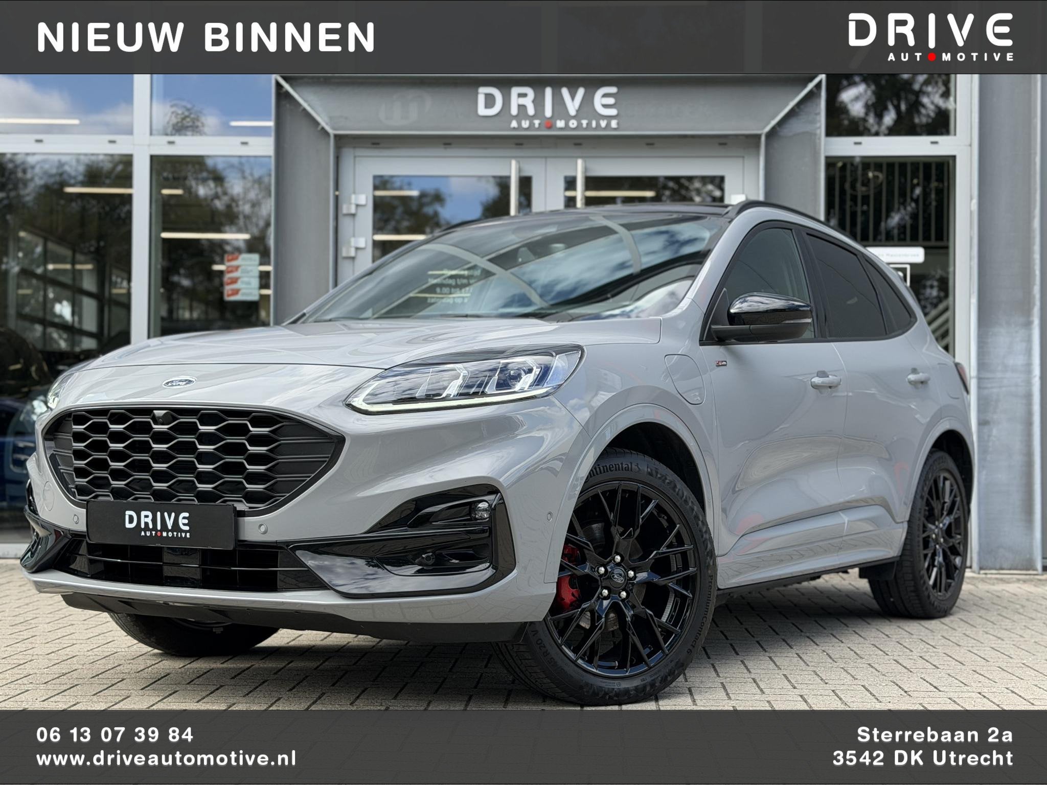 Ford Kuga 2.5 PHEV Graphite Tech Edition |Black Pack|B&O|ACC, Auto's, Ford, 14 kWh, Gebruikt, 4 cilinders, Leder en Stof