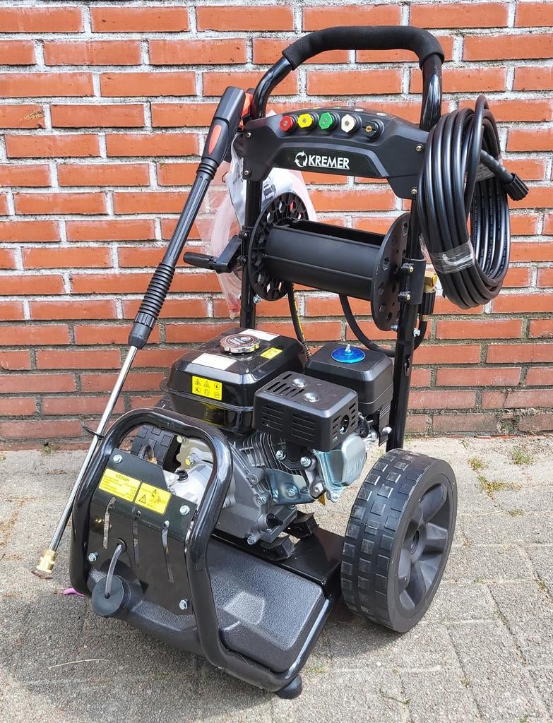 Kremer KR200H Benzine Hogedrukreiniger - 170 bar, Tuin en Terras, Ophalen, Nieuw, Benzine, Kremer