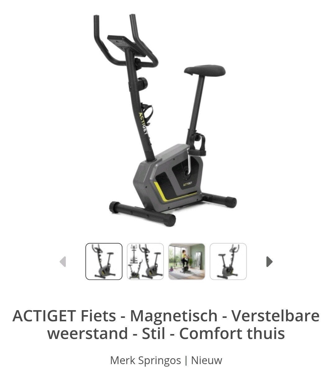 ACTIGET Hometrainer - Magnetisch & Verstelbaar, Ophalen, Nieuw, Metaal, Hometrainer