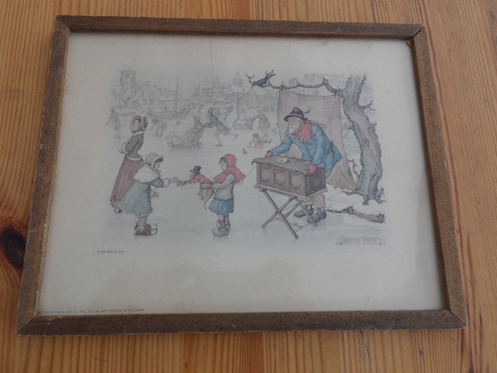 Anton pieck - donald art 1970, Ophalen of Verzenden, Tekening, Potloodtekening