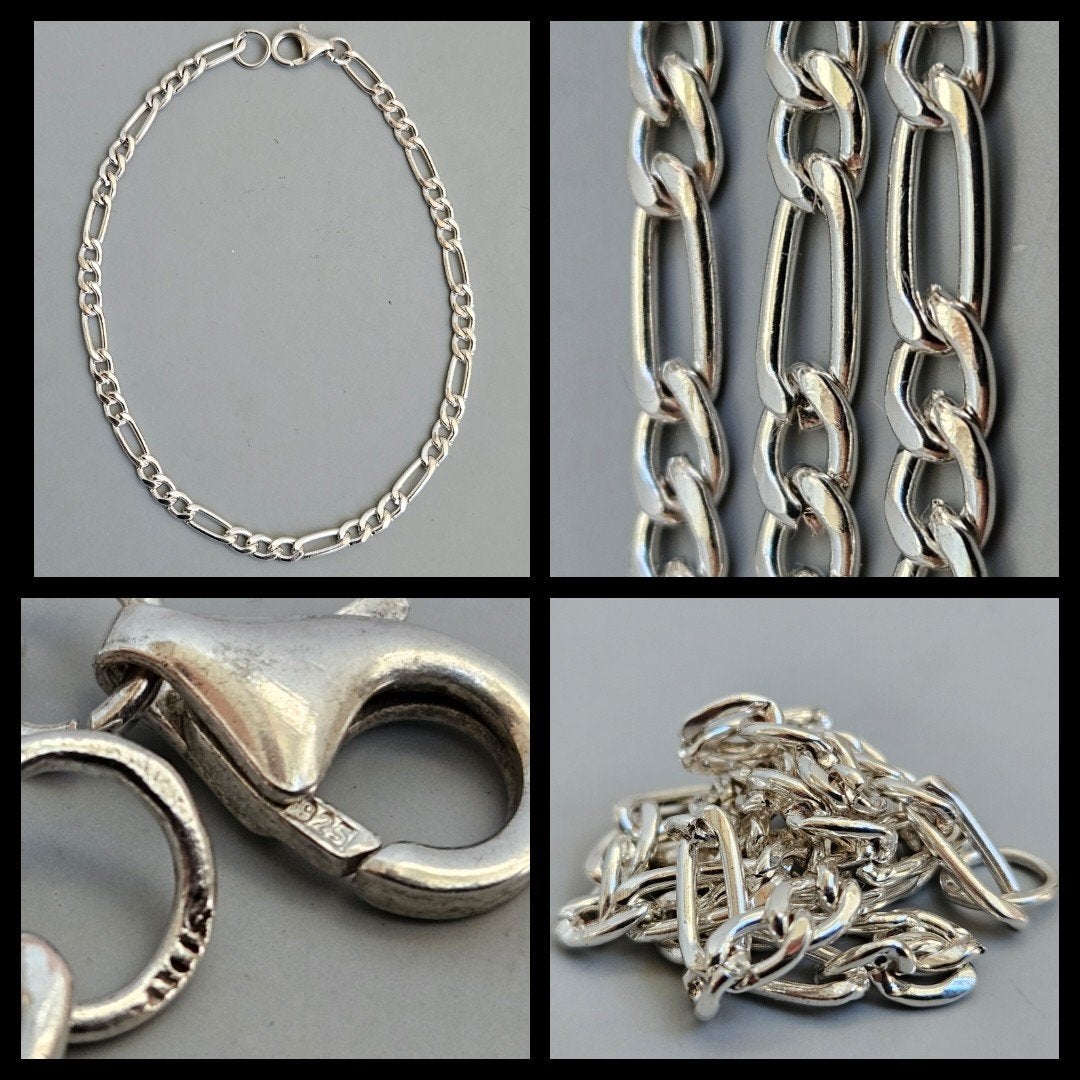 Zilver, zilveren armband, figaro schakel., Ophalen of Verzenden, Zilver, Armband
