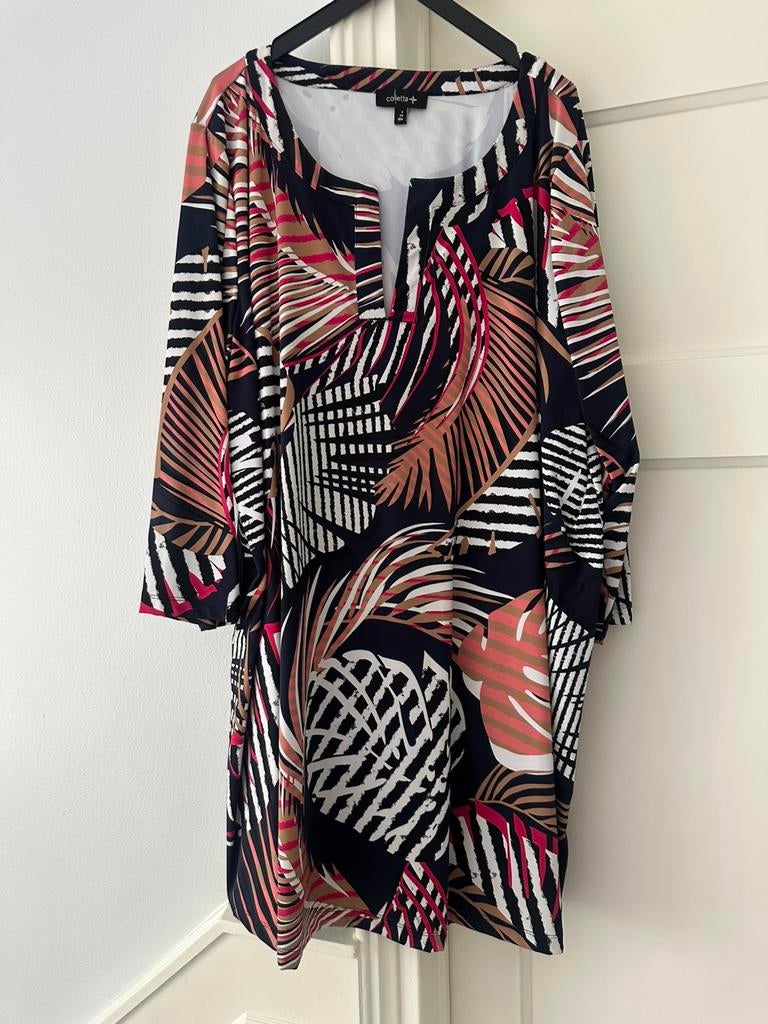 Colletta tuniek travelstof maat 52, Kleding | Dames, Grote Maten, Verzenden, Zo goed als nieuw, Blouse of Tuniek
