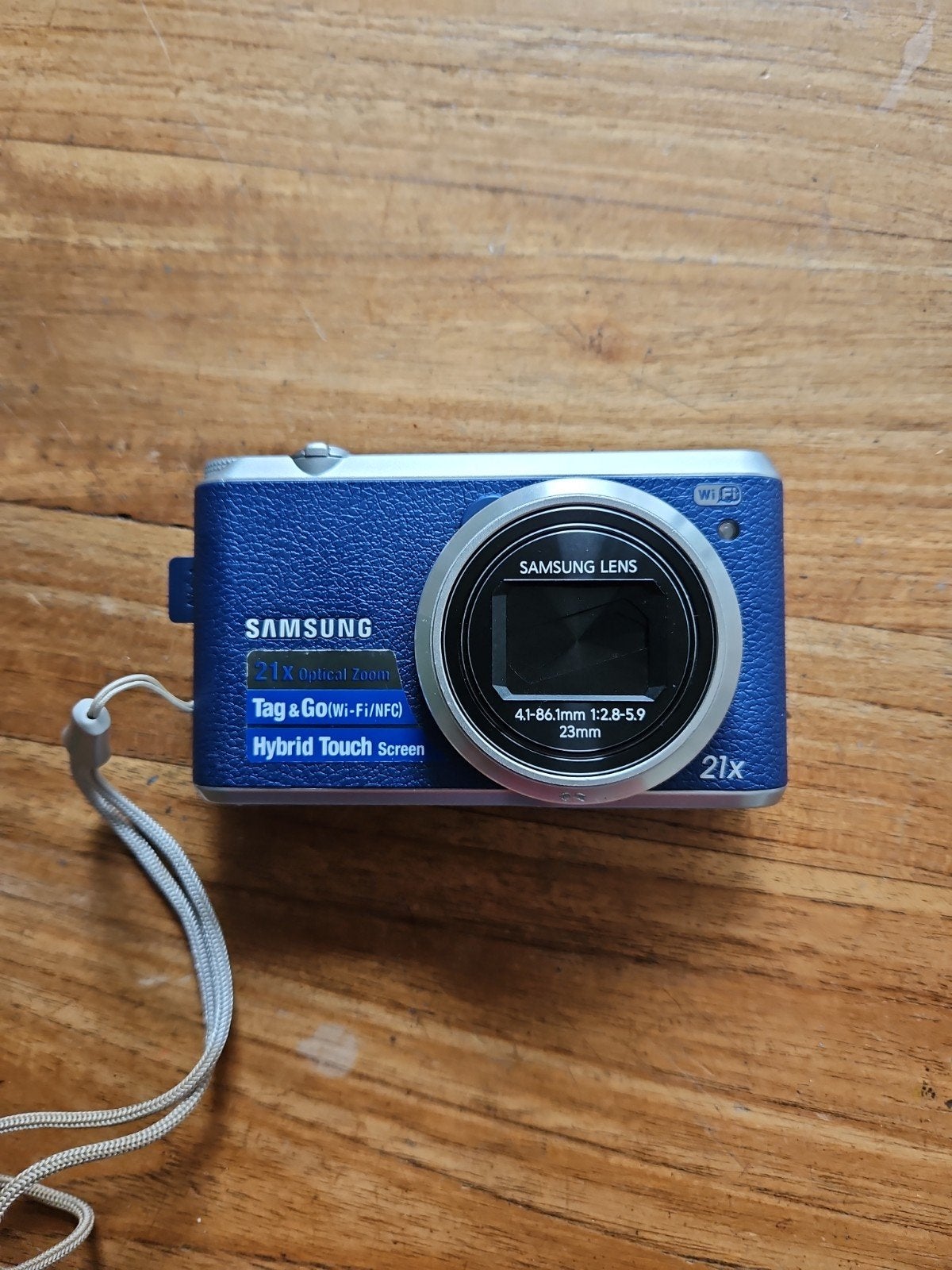 Samsung WB350F Compactcamera - Blauw, Zo goed als nieuw, Audio, Tv en Foto, Handleiding, Gebruikt, Touchscreen, Ophalen of Verzenden