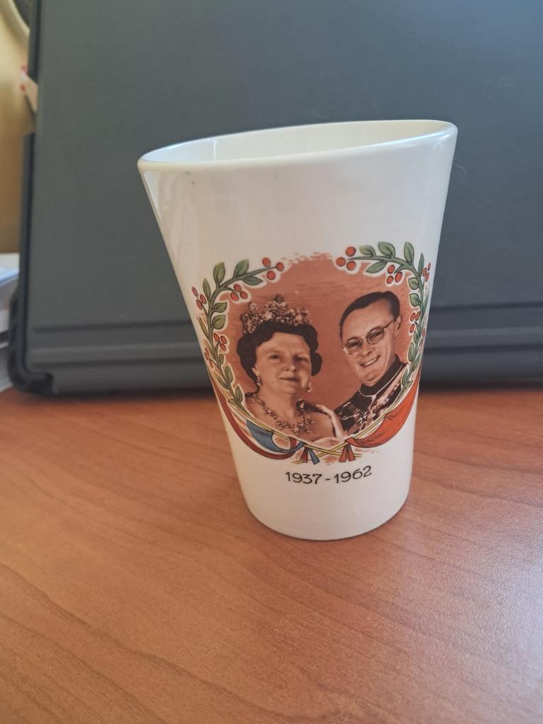 Jubileumglas Juliana & Bernhard 1937-1962, Ophalen of Verzenden
