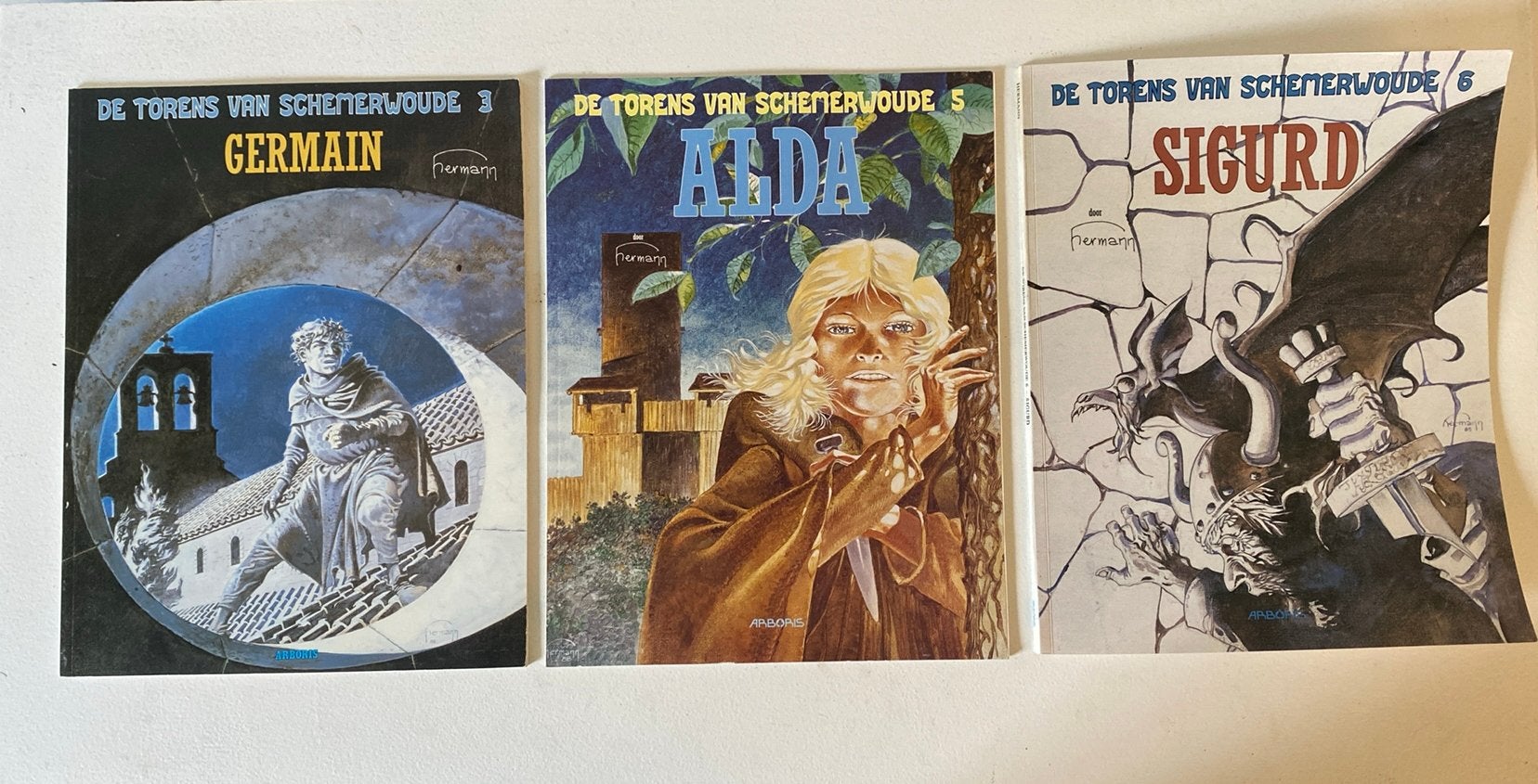De torens van Schemerwoude deel 3,5 en 6 van Hermann, Boeken, Meerdere stripboeken, Ophalen of Verzenden, Zo goed als nieuw