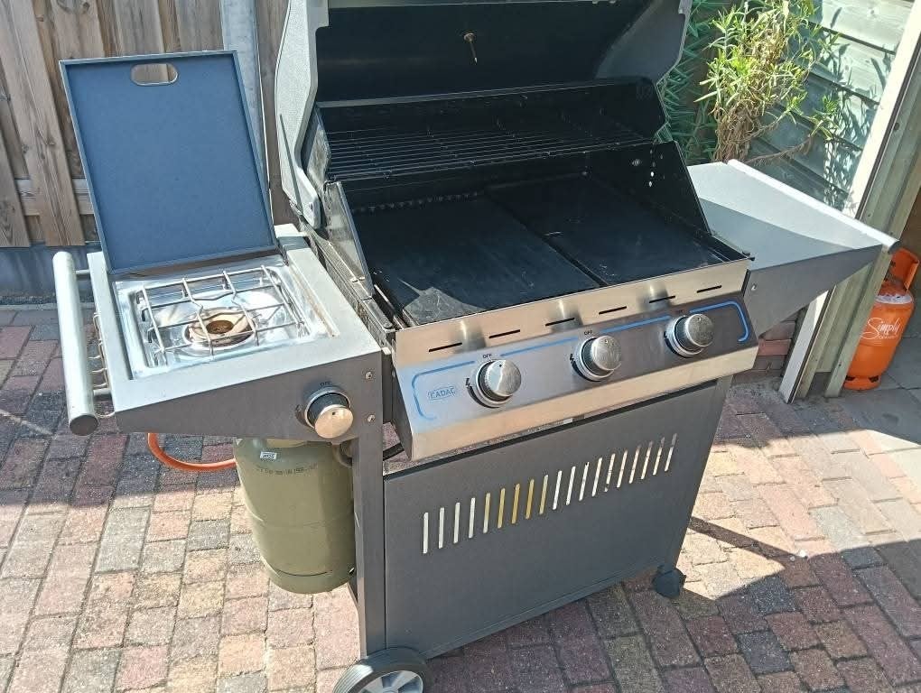 Cadac gasbarbecue met zijbrander en grillplaat, Ophalen, Gebruikt, Cadac