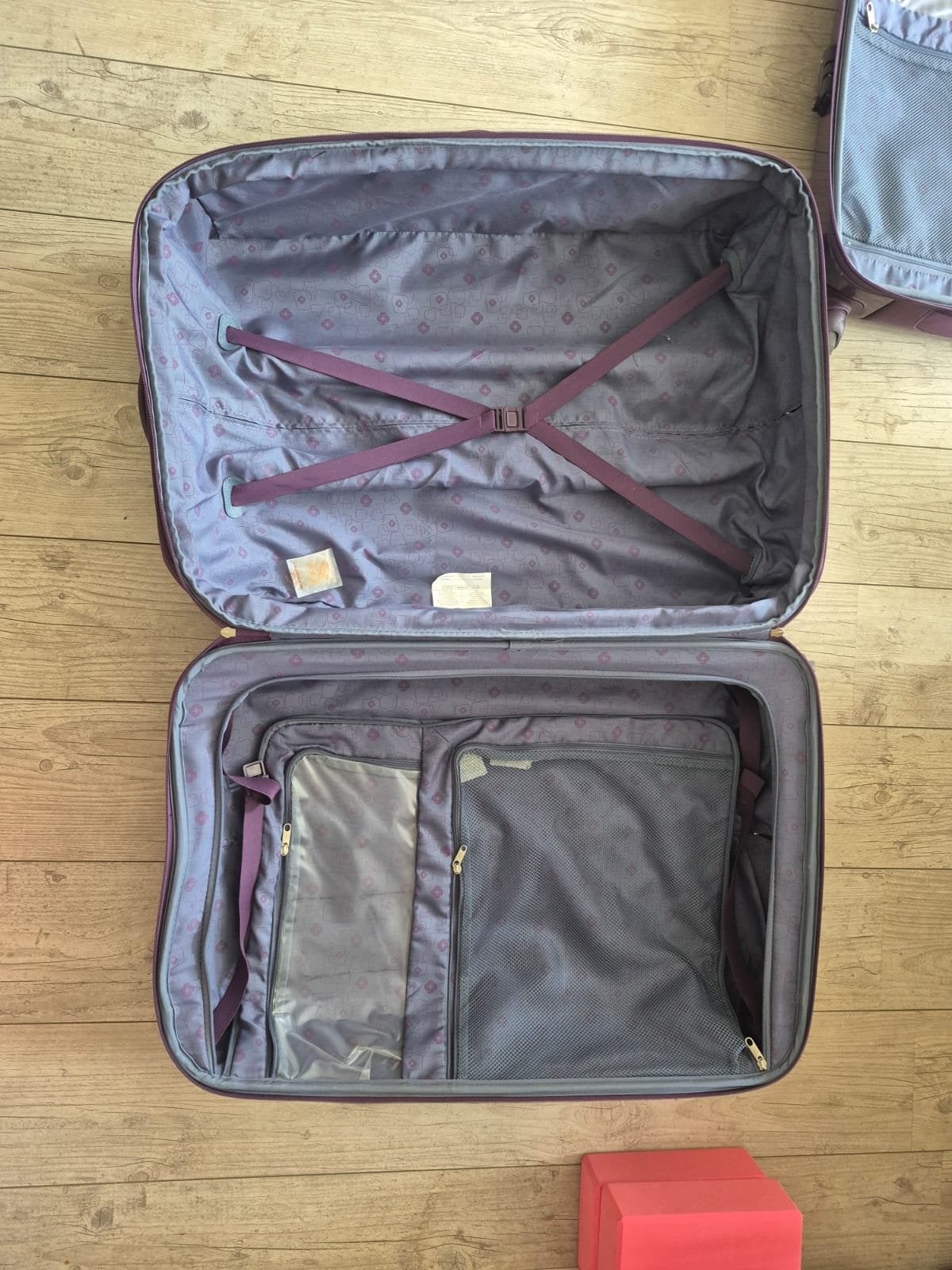 2 Samsonite koffers - Paars, Ophalen, 40 tot 60 cm, Gebruikt, 20 tot 30 cm