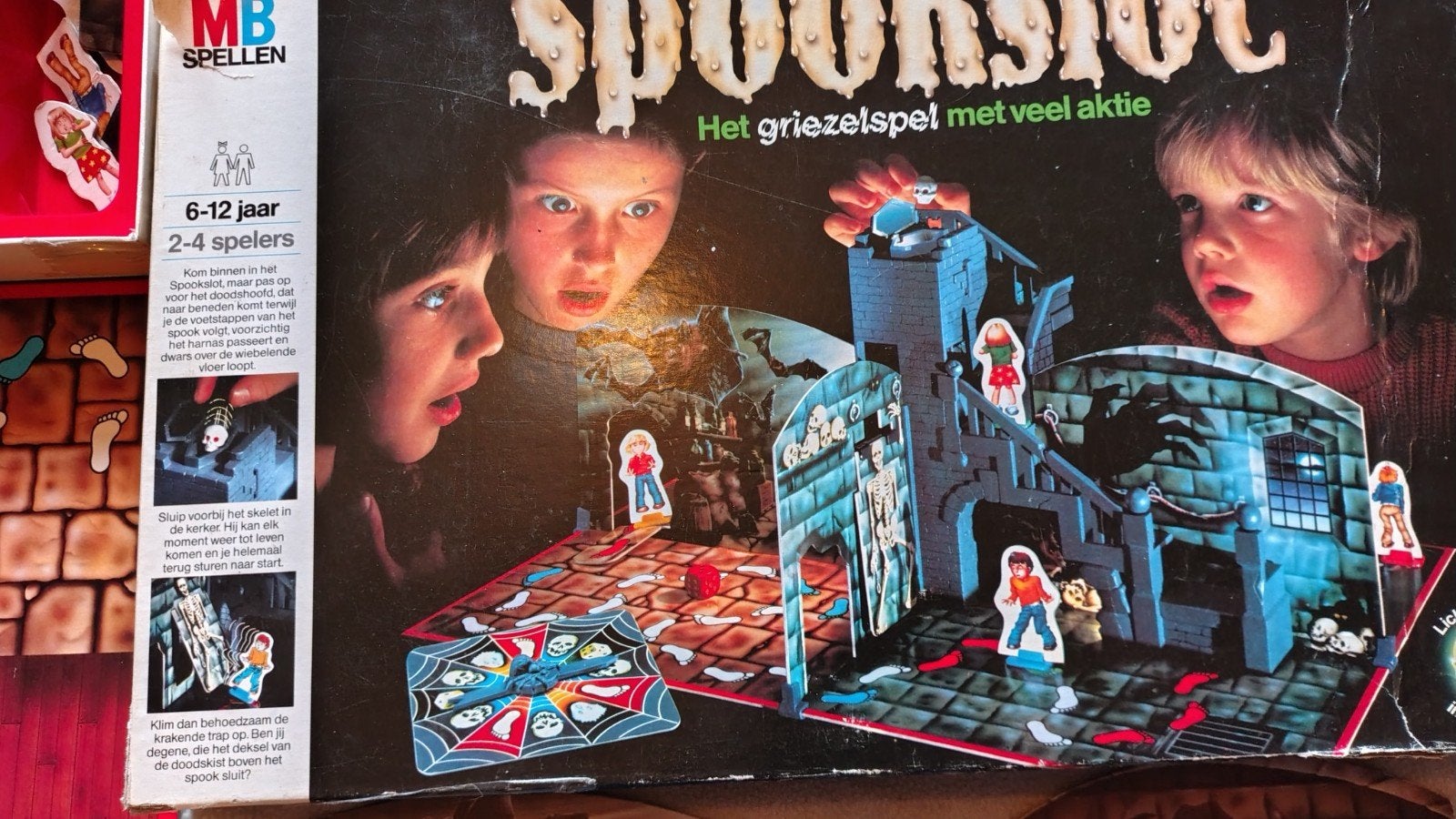 spookslot  bordspel 1985, Drie of vier spelers, Ophalen of Verzenden, Zo goed als nieuw, MB