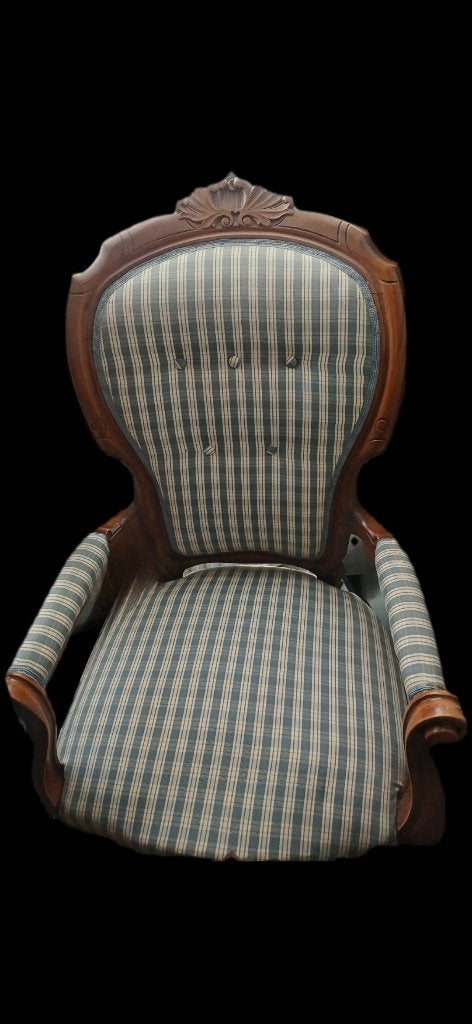 Louis XV stoel blauw, Ophalen