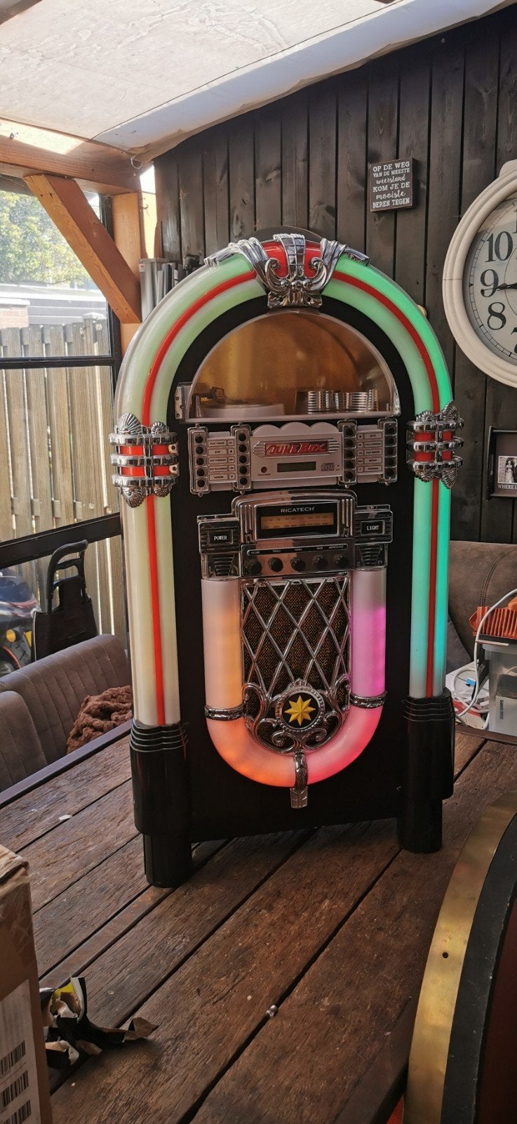 Jukebox radio cd met Wurlitzer-stijl looplicht, Ophalen, Gebruikt, Overige merken