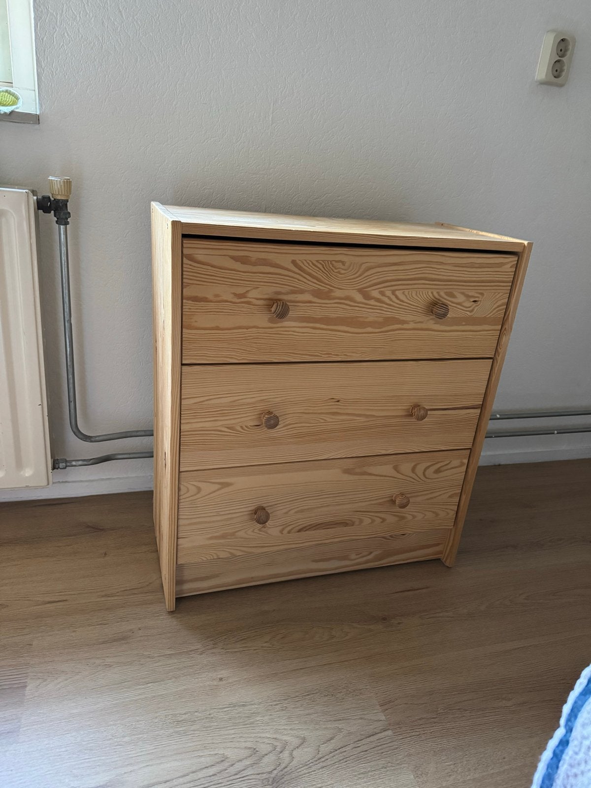Houten ladekast met 3 lades - 60x30x70 cm, Ophalen, 50 tot 100 cm, Zo goed als nieuw, 3 of 4 laden