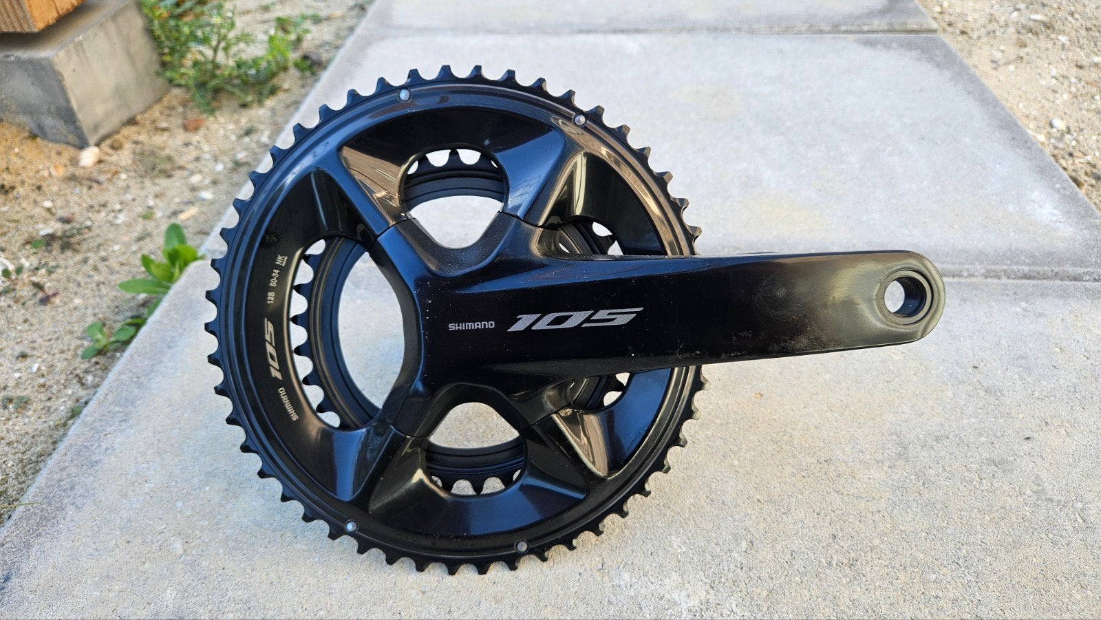 Shimano 105 FC-R7100 Crankstel 165mm, Crankstel of Pedalen, Ophalen of Verzenden, Zo goed als nieuw, Aluminium