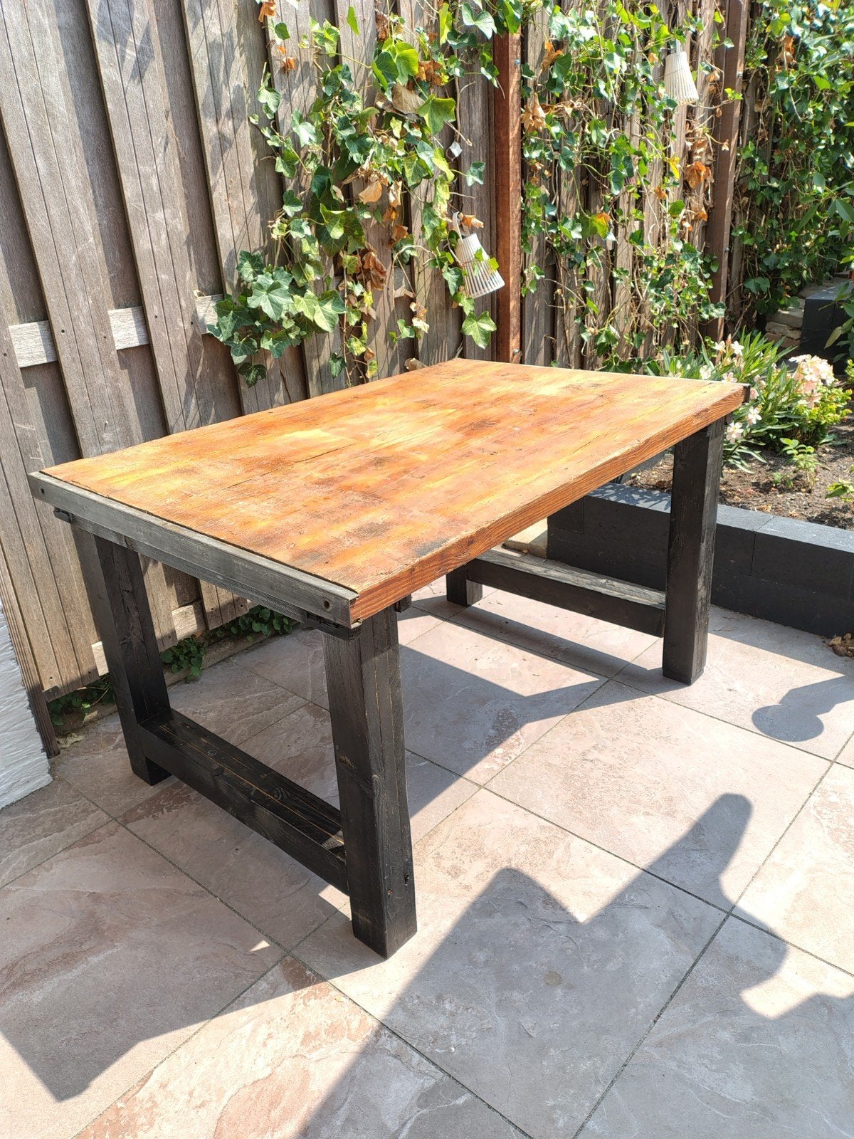 Tuintafel, Tuin en Terras, Ophalen, Rechthoekig, Hout
