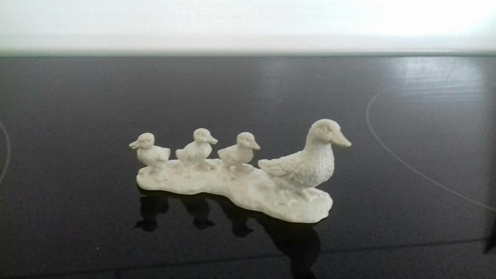 4 eendjes, dierfiguur Bullyland, Ophalen of Verzenden, Gebruikt, Vogel, Beeldje of Figuurtje