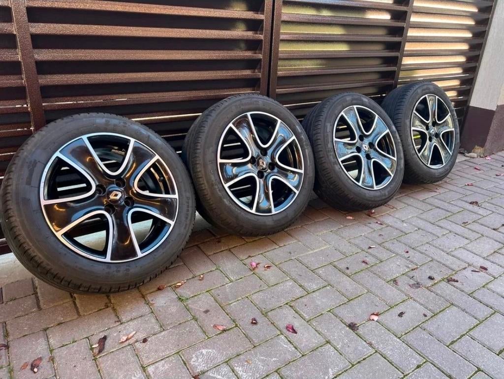 Set van 4 Renault velgen met banden, Auto-onderdelen, Ophalen of Verzenden, Gebruikt, Personenwagen, Banden en Velgen