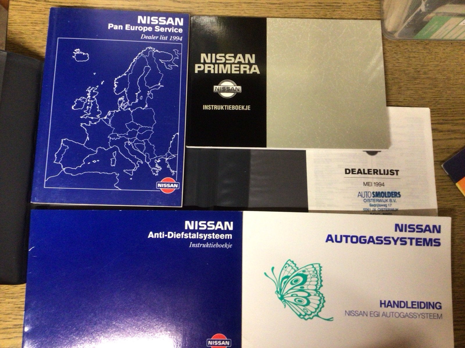 Nissan Primera P10-D Instructieboekje Set (1994), Ophalen of Verzenden