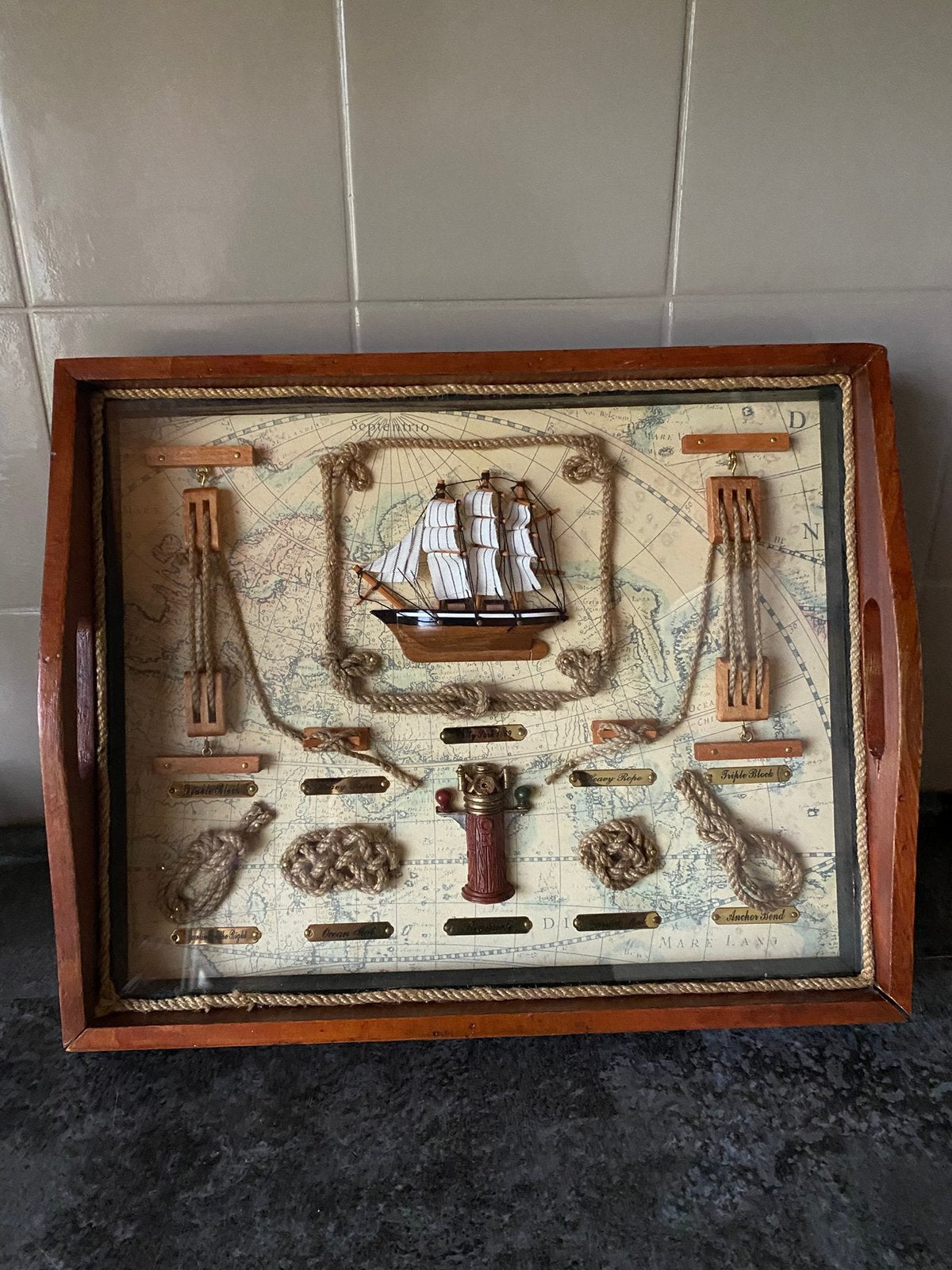Knopen schilderij, Ophalen of Verzenden, Gebruikt