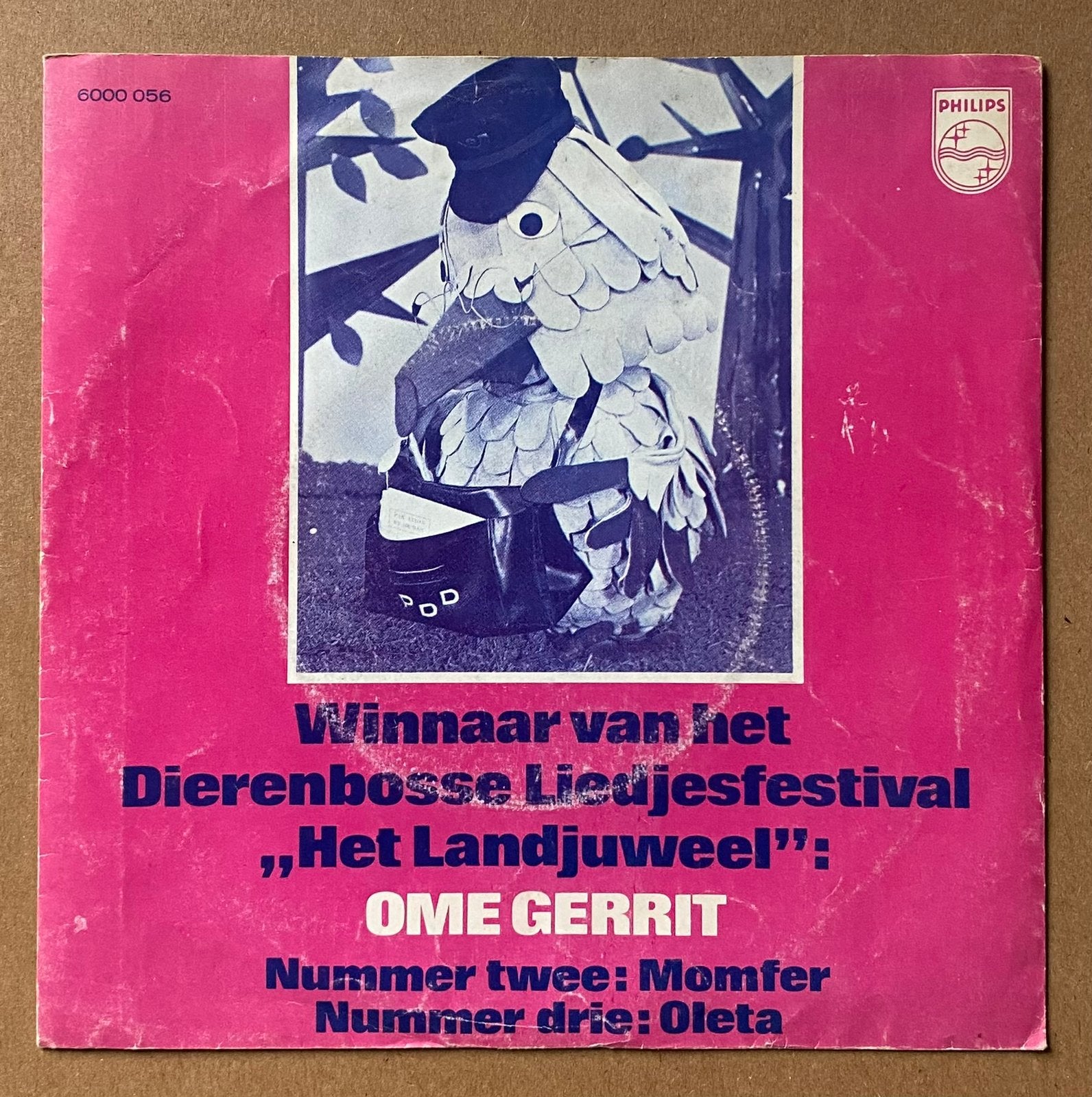 7” DE FABELTJESKRANT - Het Landjuweel (1972), Fotohoes, Verzenden, Gebruikt, Nederlandstalig
