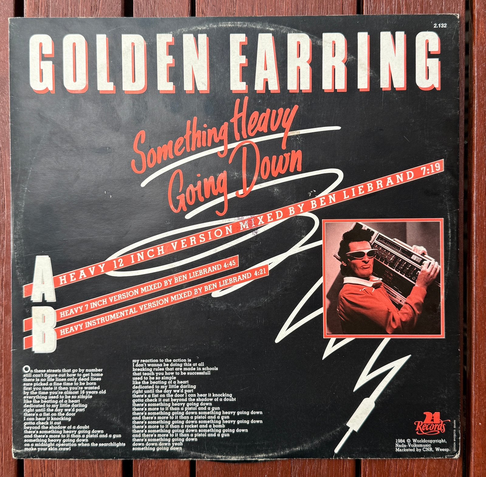 12" Golden Earring Something heavy going down - Ben Liebrand, Ophalen of Verzenden, Gebruikt, 12 inch, Poprock