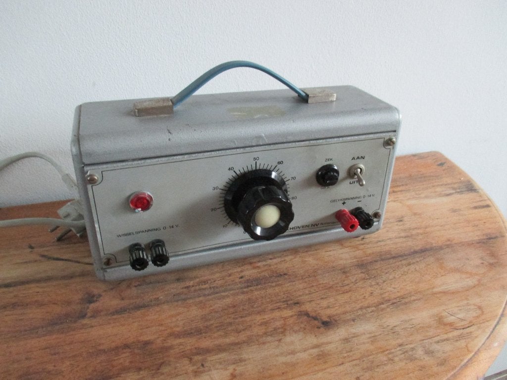 Vintage - Regelbare voeding 0-14V AC/DC - Breukhoven, Ophalen of Verzenden, Gebruikt, Elektriciteit