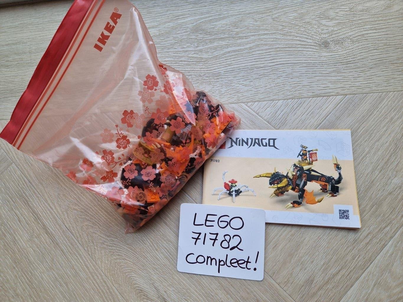 Lego NINJAGO - 71782 - COMPLEET - Cole's aardedraak Evo, Lego, Zo goed als nieuw, Ninjago, Inclusief minifiguren