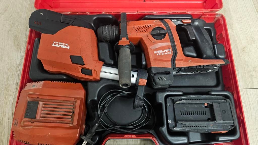 Hilti TE 6-A36 Boorhamer DRS-6-A Stofafzuiging Accu Koffer, Doe-het-zelf en Verbouw, Gereedschap | Boormachines, Boor- en/of Breekhamer