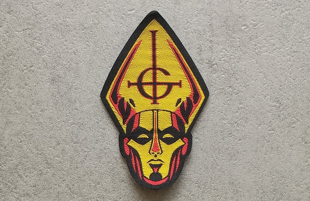 Ghost zeer mooie shaped papa emiritus patch g22, Ophalen of Verzenden, Nieuw, Kleding