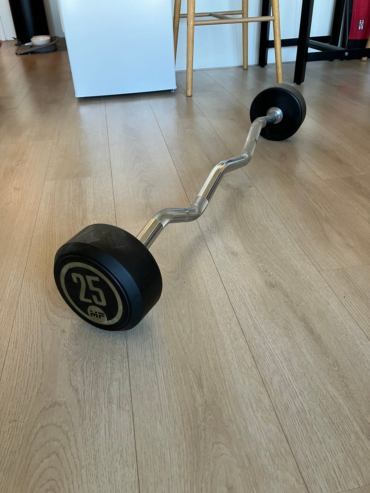 25kg curl stang, Ophalen, Zo goed als nieuw, Halterstangen