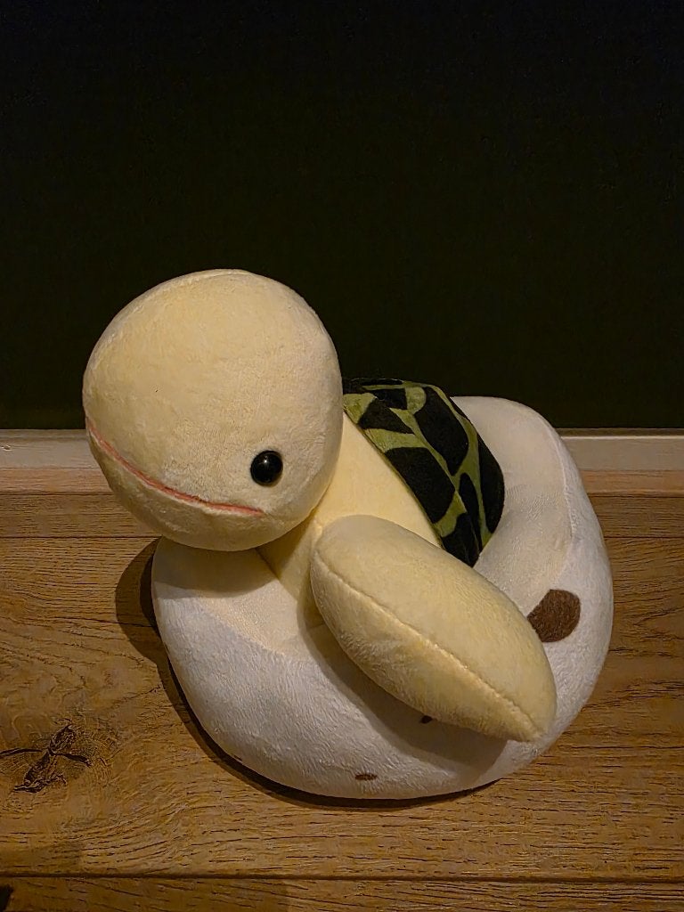 Schilpad ei schildpad knuffel uit Taiwan, Groen, Overige merken, Overige karakters, Overige typen