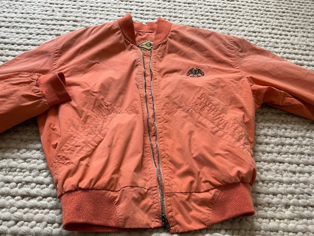 Hugo Boss Rocky bomber jack, Kleding | Heren, Jassen | Zomer, Zo goed als nieuw, Maat 46 (S) of kleiner, Oranje, Ophalen of Verzenden