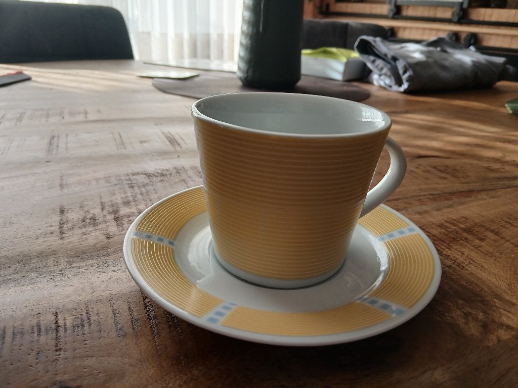 Set kop en schotel, Ophalen, Overige merken, Zo goed als nieuw, Overige stijlen