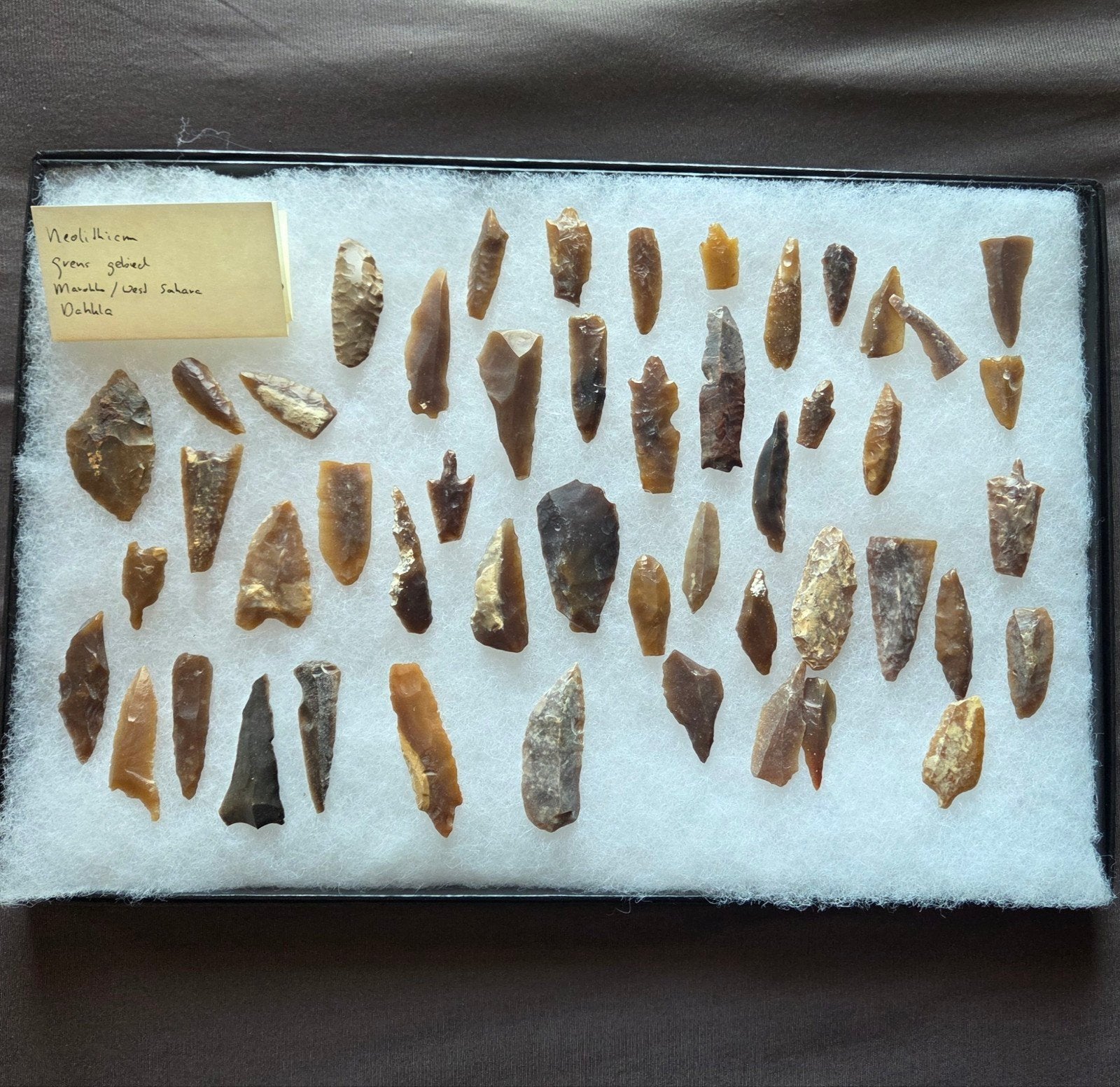 Bewerkte punten Neolithicum, Ophalen of Verzenden, Fossiel