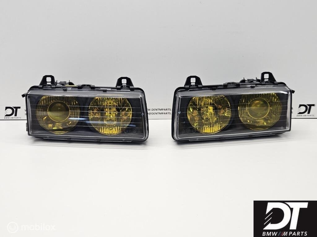 Koplampen set geel BMW E36 63121393343 63121393344, Auto-onderdelen, Nieuw, Ophalen of Verzenden